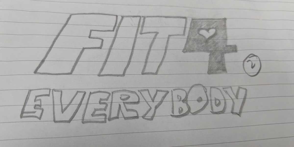 Fit4Everybody logo sketch