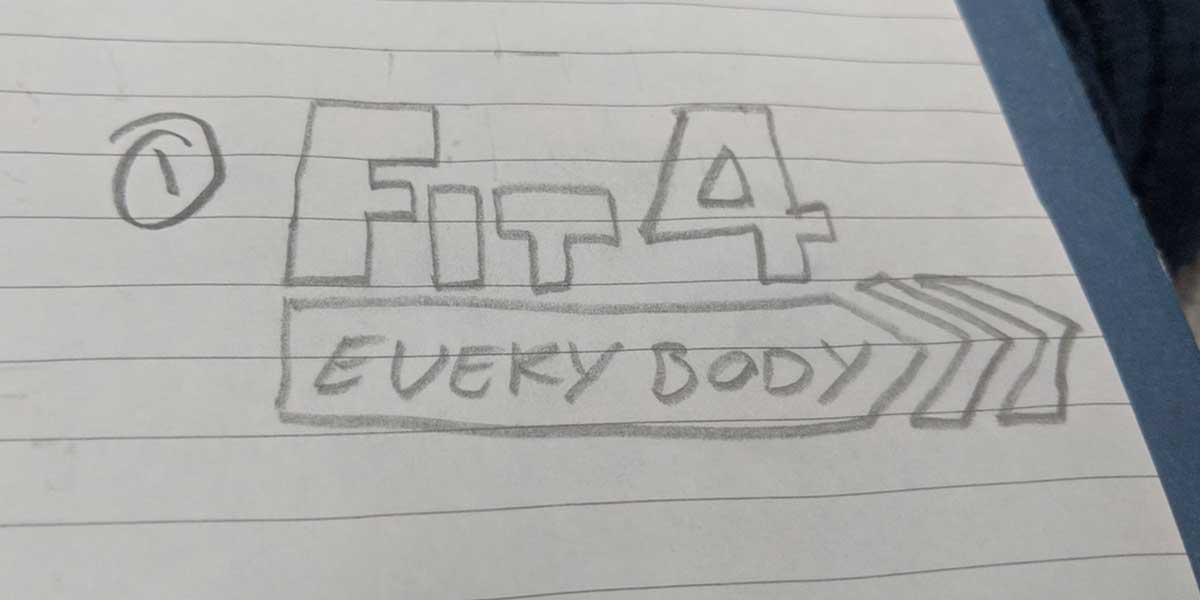 Fit4Everybody logo sketch